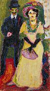 Ernst Ludwig Kirchner Dodo and her brother painting